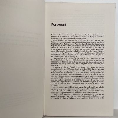 ON THE BALL: The Centennial Book of New Zealand Rugby
