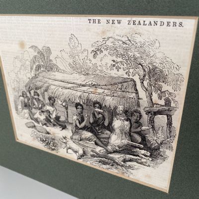 OLD DRAWING IN FRAME: The New Zealanders / New Zealand Dinner