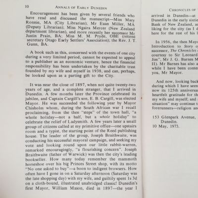 ANNALS OF EARLY DUNEDIN