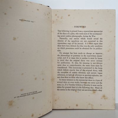 DEATH IN THE AIR: The War Diary and Photographs of a Flying Corps Pilot