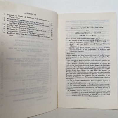 AIR TRAFFIC CONTOL SERVICES: Commission Inquiry Report 1982