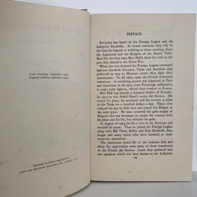 ONE MAN'S WAR: The Story of the Lafayette Escadrille