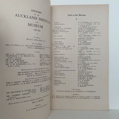 The Centennial History of the Auckland Institute and Museum 1867-1967