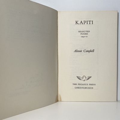 KAPITI Selected Poems 1947-71