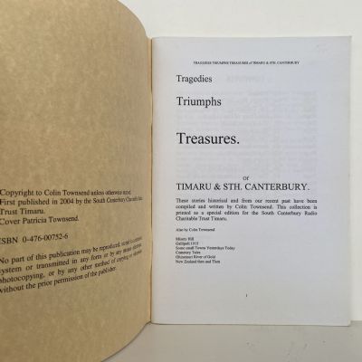 Tragedies, Triumphs, Treasures of Timaru & South Canterbury