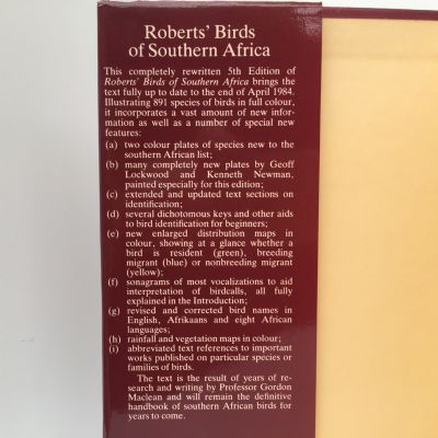 Roberts' Birds of Southern Africa