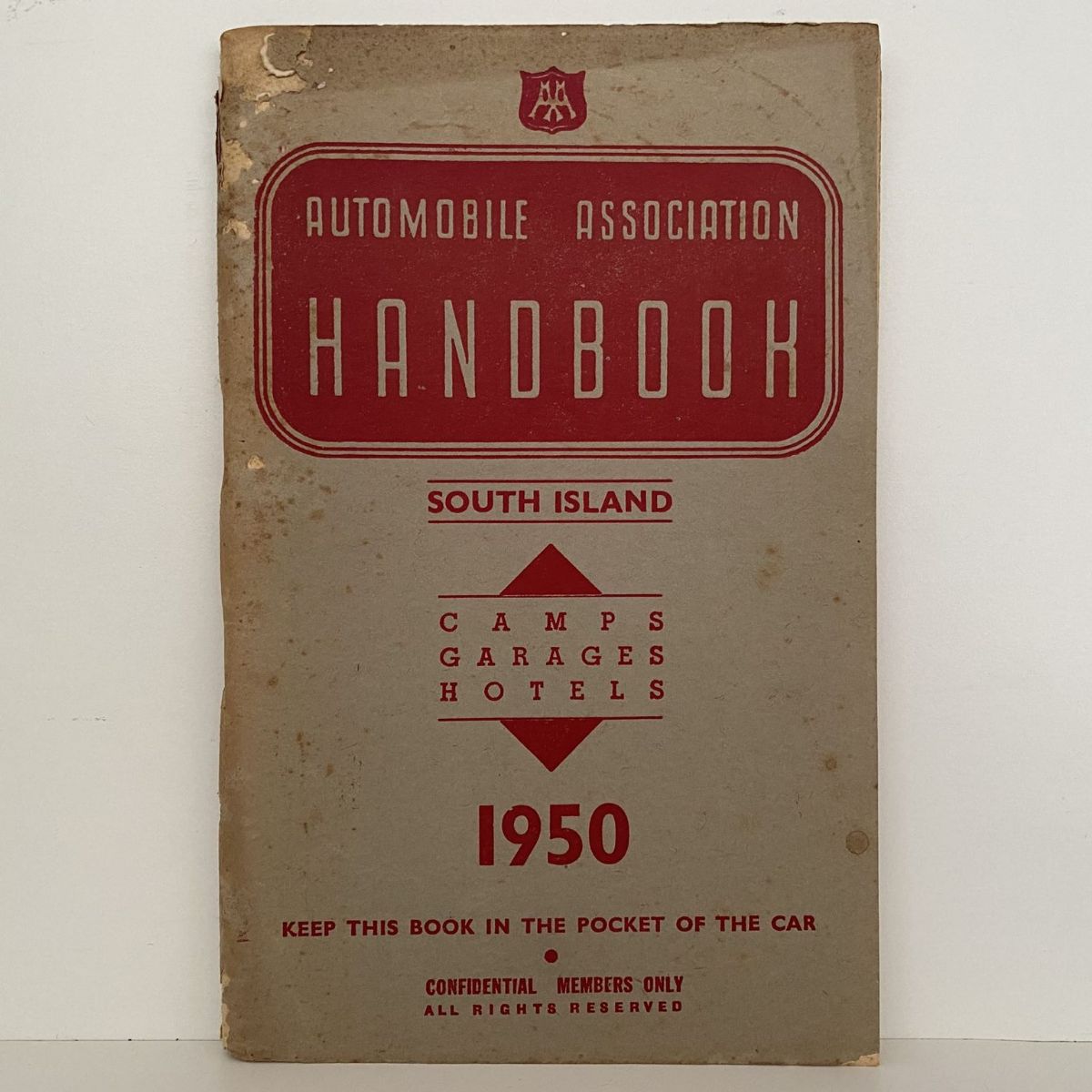 Automobile Association Handbook: SOUTH ISLAND 1950