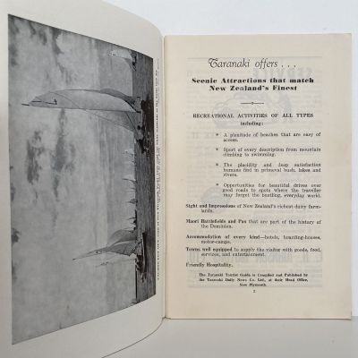 TARANAKI Tourist Guide - Welcome to Taranaki 1955