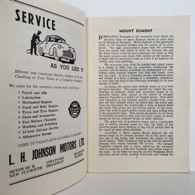 TARANAKI Tourist Guide - Welcome to Taranaki 1955