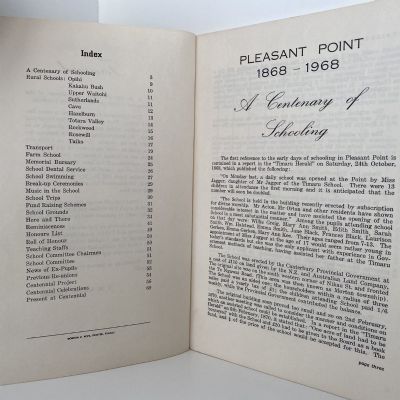 PLEASANT POINT 1868 - 1968 : A Centenary of Schooling