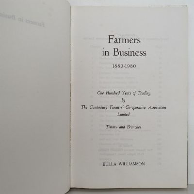 FARMERS IN BUSINESS 1880-1980