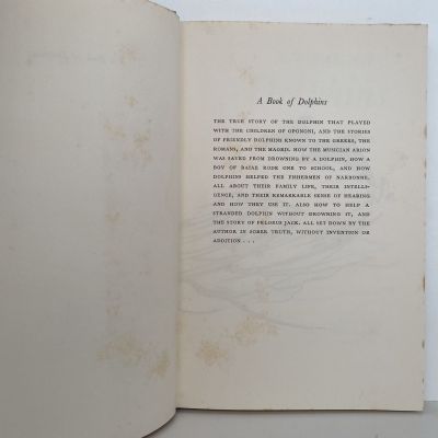 A BOOK OF DOLPHINS