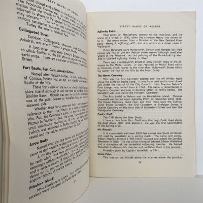 STREET NAMES of NELSON: Some note on their Origin