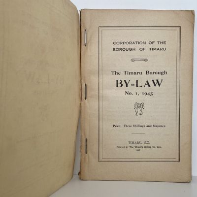 The Timaru Borough BY-LAW No 1. 1945