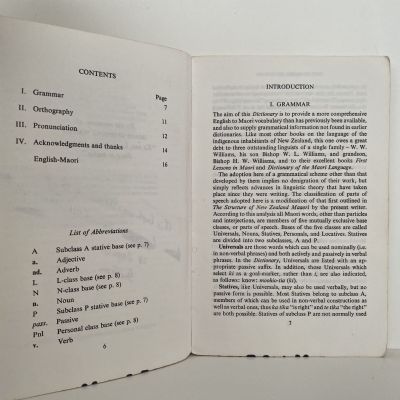 ENGLISH - MAORI DICTIONARY