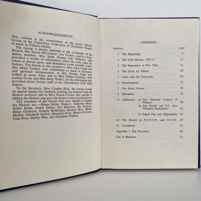 A History Of The Canterbury Branch of the N.Z.F.U.W.