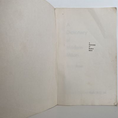 A DICTIONARY OF MODERN MAORI