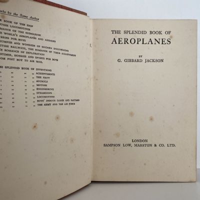 THE SPLENDID BOOK OF AEROPLANES