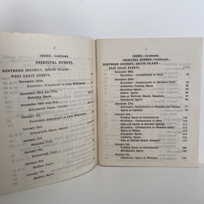 NZ RAILWAYS TRAIN ARRANGEMENTS: South Island Main Line and Branches 1927-1928