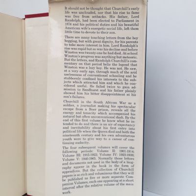  Winston S. Churchill Volume I Youth 1874-1900