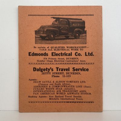 TRAVEL GUIDE: Otago Timetables for Rail and Road Passenger Services 1949 - 1950