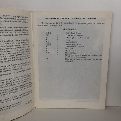 GUIDE LIST TO PLANTS: The Otari open-air native plant museum