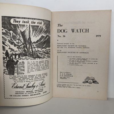 THE DOG WATCH: Shiplover's Society of Victoria Australia No. 36
