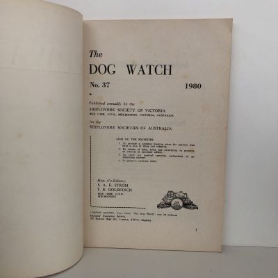 THE DOG WATCH: Shiplover's Society of Victoria Australia No. 37