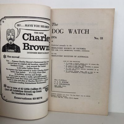 THE DOG WATCH: Shiplover's Society of Victoria Australia No. 33