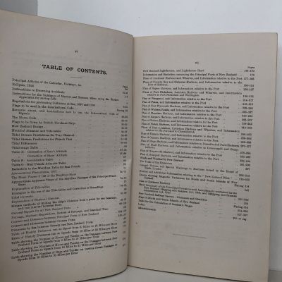 NEW ZEALAND NAUTICAL ALMANAC and TIDE TABLES 1912