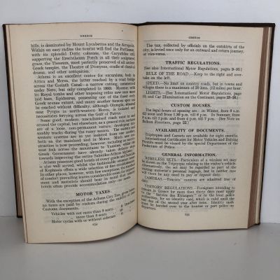 FOREIGN TOURING GUIDE 1936-37: The Automobile Association