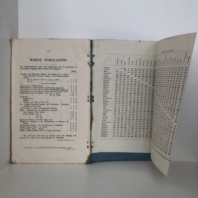 NEW ZEALAND NAUTICAL ALMANAC and TIDE TABLES 1951