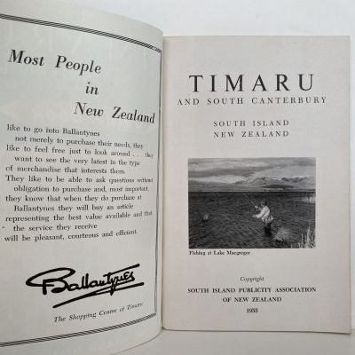TIMARU and South Canterbury - Guide Book