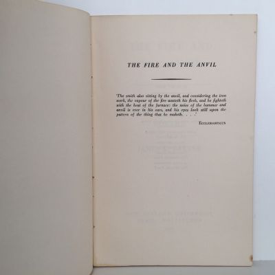 THE FIRE AND THE ANVIL: Notes on Modern Poetry