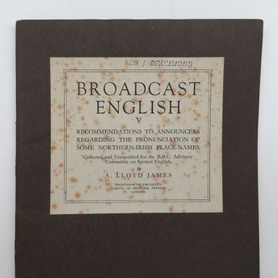 BROADCAST ENGLISH V