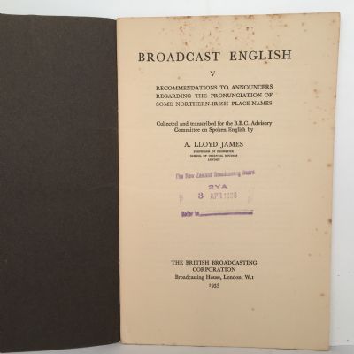 BROADCAST ENGLISH V