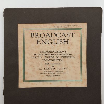 BROADCAST ENGLISH I