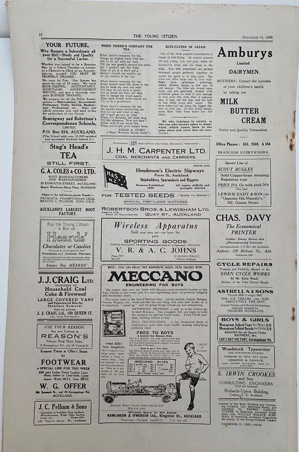 OLD NEWSPAPERS: The Young Citizen League from 1920s