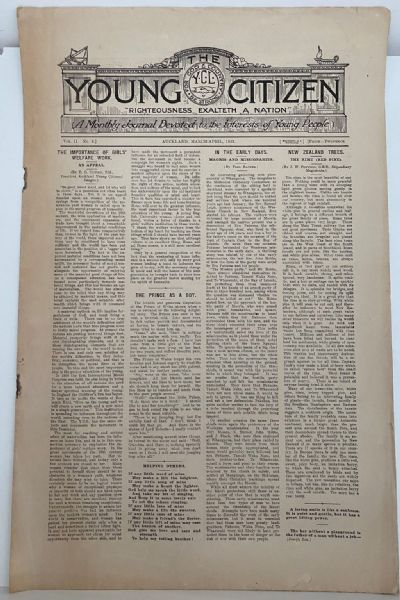 OLD NEWSPAPERS: The Young Citizen League from 1920s