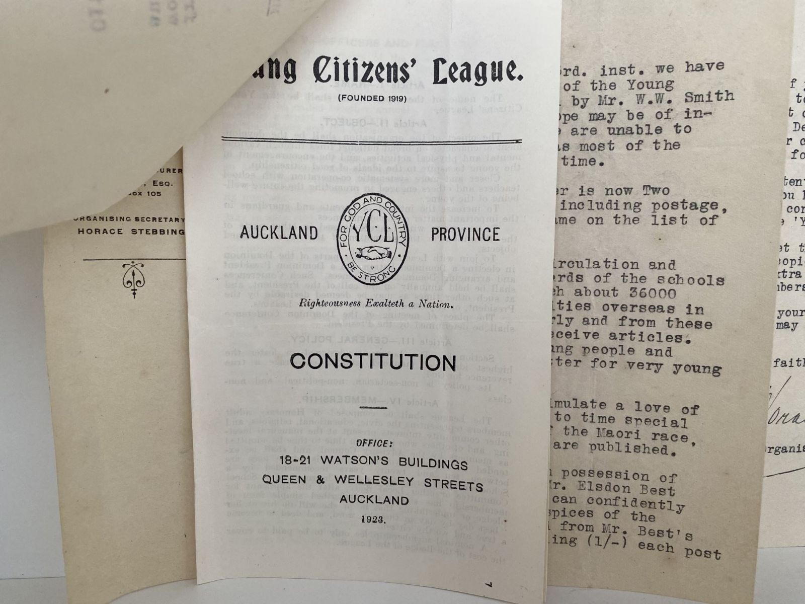 OLD NEWSPAPERS: The Young Citizen League from 1920s
