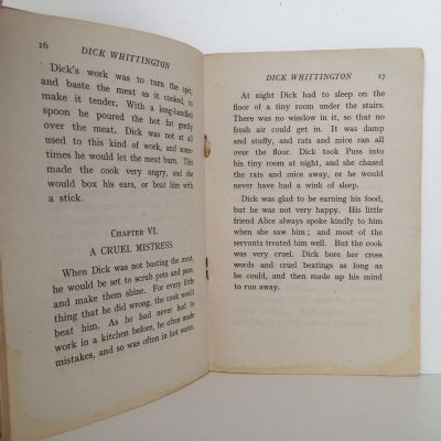 DICK WHITTINGTON AND HIS CAT - Whitcombe's Story Books No 212
