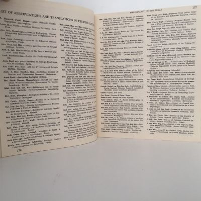 TUNAS AND TUNA FISHERIES OF THE WORLD: An annotated bibliography 1930-1953 VOL 57