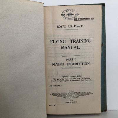 R.A.F. FLYING TRAINING MANUAL, Part 1 - Flying Instruction 