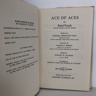 ACE OF ACES: The Combat Memoirs of the Leading Allied Aviator of WW1