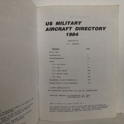 US MILITARY AIRCRAFT DIRECTORY 1984