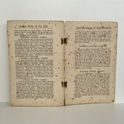 YATES GARDEN GUIDE: Hints for Amateurs 17th Edition