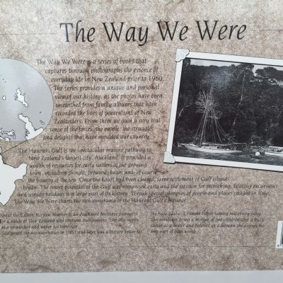 THE WAY WE WERE:  Pictorial Memories of New Zealand - Hauraki Gulf