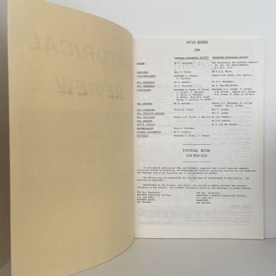 HISTORICAL REVIEW: Bay of Plenty Journal of History - Vol. 32, No. 1 - May 1984