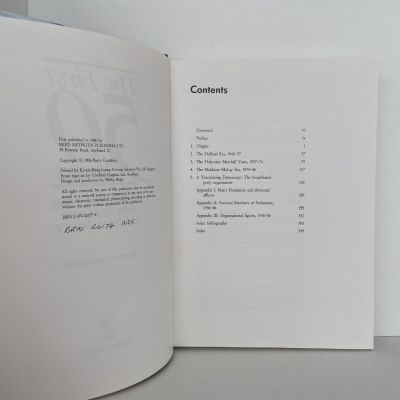 NEW ZEALAND NATIONAL PARTY: The First 50 Years