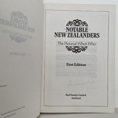 NOTABLE NEW ZEALANDERS: The Pictorial Who's Who 1979